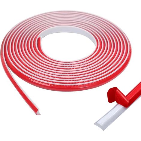 6m Quadrant Trim, Bath Sink Edging Edge Seal Trim Gap Caulk Strip, Flexible Moulding Wall Corner Trim, Self Adhesive Shower Seal Strip for Wall Ceiling Tile Edges Corner Trim(White)