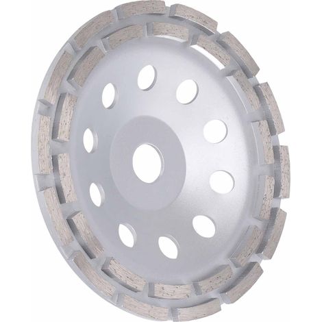 Disque à meuler de 18 cm pour meuleuses d'angle de 180°, segmenté, en acier, pour la découpe et le rainurage du bois. (1/5)