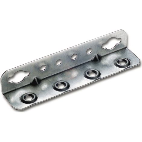 Winkel-Bettschiene SYSTEM 32, L 130, Stahl verzinkt (1/2)