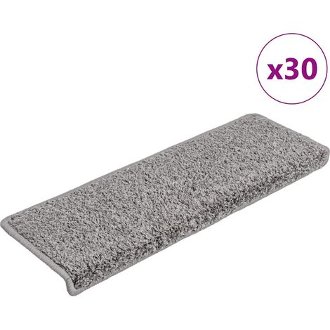 Stufenmatten 30 Stk. 65x21x4 cm Grau Rechteckiger Rand