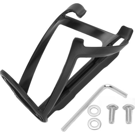 Schwarzer Flaschenhalter aus Kunststoff für Rennräder/Mountainbikes, rahmenmontierter Flaschenhalter, Fahrradzubehör.
