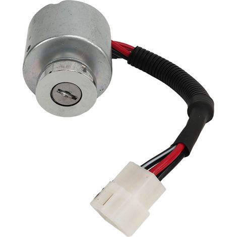 Contacteur à clé d'allumage (avec clé) 66101 55200, pièce de rechange sensible pour Kubota TG1860G ZD18 ZD18F ZD21 ZD21F ZD28 ZD28F (1/5)