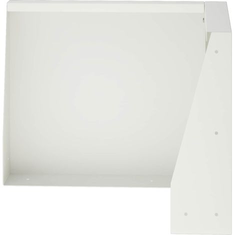 vidaXL Muro de Contención 2 uds. 50 x 50 x 40 cm Acero Blanco (1/2)