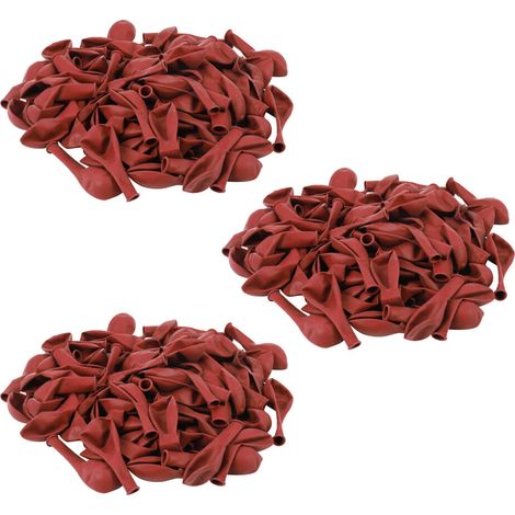 300 globos de látex rojo rubí, nuevos, brillantes, metálicos, perlados, de colores cromados, globos de aire para decoración de bodas y fiestas.