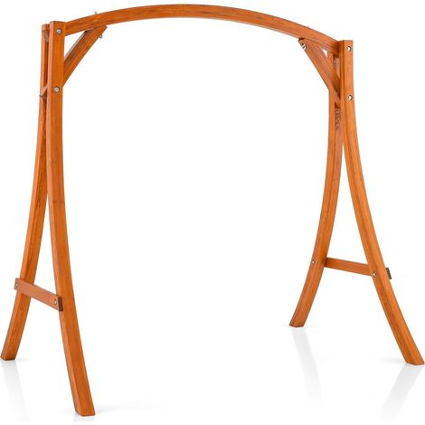 Wood Swing Frame Heavy-Duty A-Shape Patio Porch Swing Stand 300 kg Load Capacity