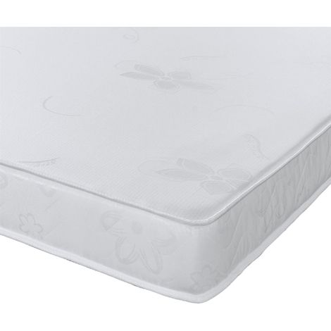 Extreme Comfort Approx 7.5 " Deep White Border Hybrid Luxurious Memory Foam and Spring Mattress, 2ft6 Small Single 75cm x 190cm (1/4)