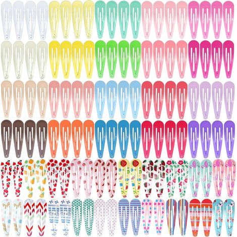 5cm Pince Cheveux Fille Femme Enfant 120 pcs Barettes Cheveux Fille (1/5)