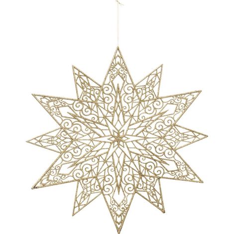 Soggetto stella maxi 48cm plastica oro - Feeric lights & christmas