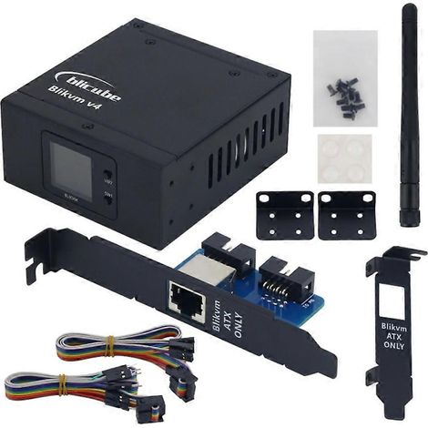BliKVM V4 Allwinner H313 SoC KVM over IP PoE HDMI-kompatibel, Video-Looping über PiKVM RTC, Videoaufnahme, Plug & Play (1/5)