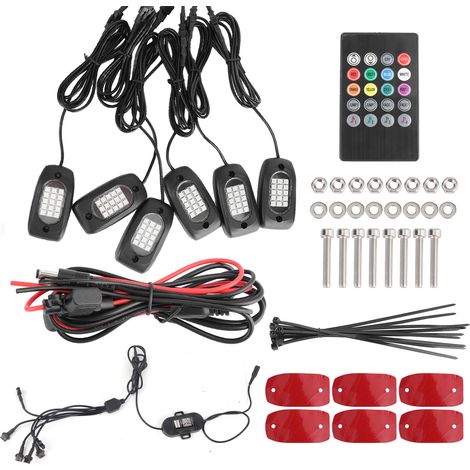 Jeep ATV SUV - 6 pièces de lampe néon LED RGB pour décoration extérieure (1/3)