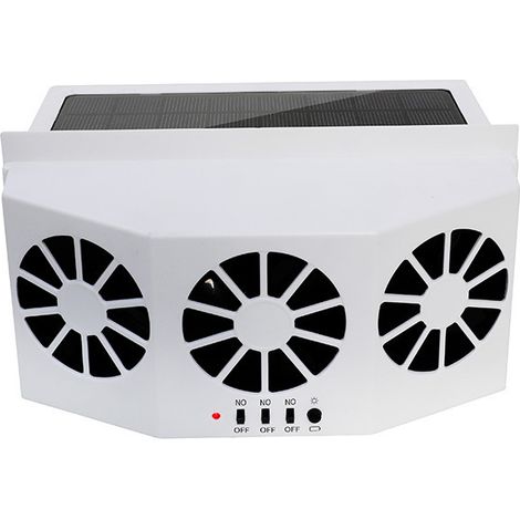 Ventilateur solaire voiture, refroidisseur air fenêtre été installation facile (1/5)