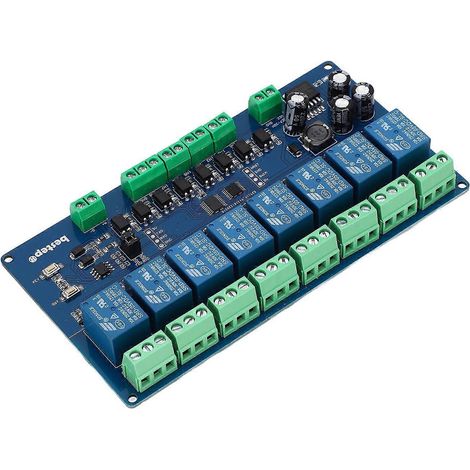 8-Kanal-Relaismodul, 8 Ein- und Ausgänge, hochwertige Verarbeitung, DC 7–24 V