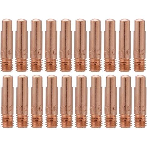 20 embouts de tube de contact en cuivre pour soudage MIG/MAG 15AK (0,8)