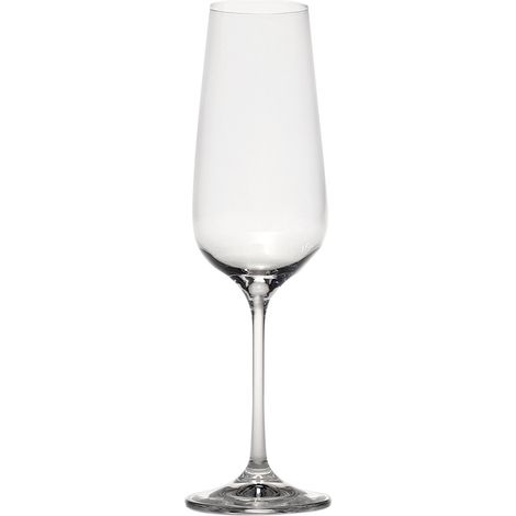 Scaligero Set 6 Calici per Spumante e Champagne in Vetro Sonoro Superiore, Design Elegante e Moderno, Capacità 19 cl, Collezione Luxury Line (1/2)