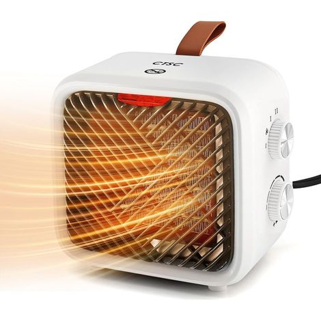 Chauffage électrique 1500W PCT, radiateur d'appoint portable avec thermostat, 3 modes, usage intérieur silencieux et efficace (1/5)