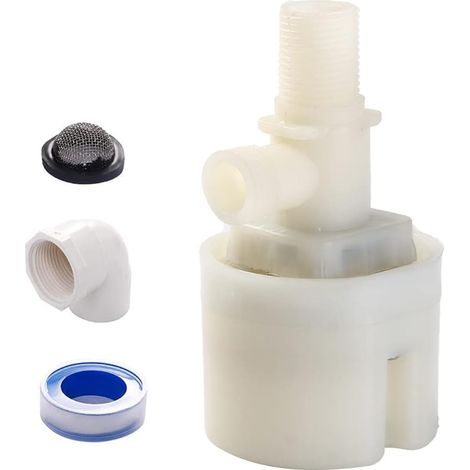 1/2" valve de flotteur, boîte de contrôle du niveau d'eau améliorée pour piscines, réservoirs de bétail, aquaculture, aquariums (1/5)