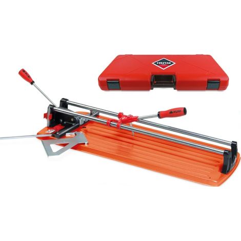 Rubi - Manueller Schneider Länge 66 cm Schrägschnitt 46x46 cm mit Koffer - TS-66 MAX Orange