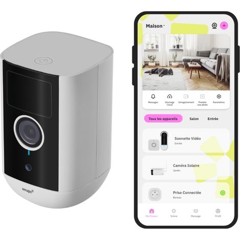 Netatmo – Caméra de surveillance sans fil 9600mAh – Résolution 5MP / 2K+ – Angle de vue 140° – IP65 – Connectivité Wi-Fi 2.4GHz (1/5)