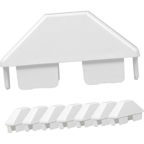 Lot de 8 Capuchons de Poteaux de Clôture en Pvc Certifié Résistant aux Intempéries, Surface Lisse Remplacement Capuchon pour Poteaux (1/5)