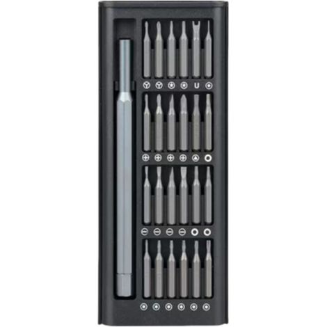 Sollbry Tournevisoutils de Réparation, Précision Tournevis Set, Kit Tournevis Mini, Portable Magnétique Tournevis, Pour Les Lunettes de Montre D'ordinateur de Téléphone Portable(24 en 1) (1/4)