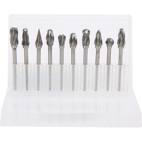 Lot de 10 fraises rotatives à une seule dent, couteaux à ébauche en acier au tungstène, outils de sculpture (1/5)