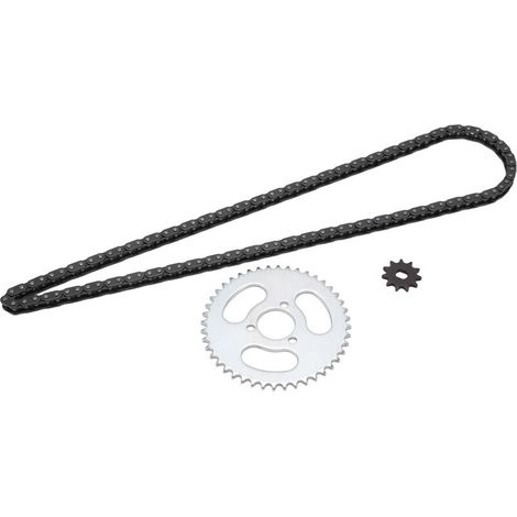 T8F Conjunto de cadena de piñón delantero y trasero de repuesto de alta potencia T8F para karts modificados, ATV y mini motos (1/5)