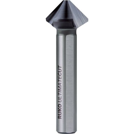 RUKO ULTIMATECUT Svasatore conico e sbavatore 3S HSS RUnaTEC DIN 335 Forma C 90° Ø 25 mm - 102783P (1/2)