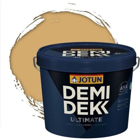 Peinture Bois - DEMI DEKK ULTIMATE - Lasure Opaque Satinée - Jaune Sable - 3L (1/2)