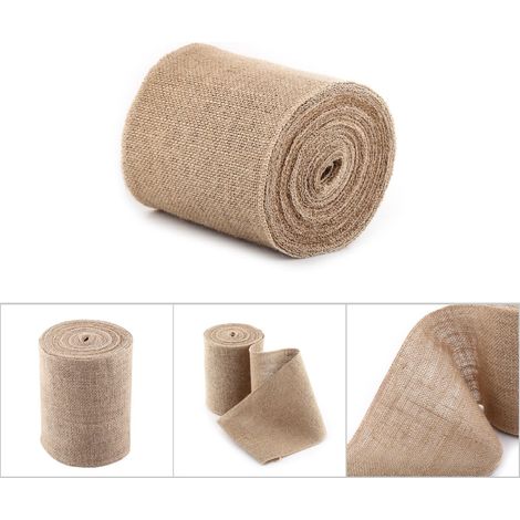 Rustikales Juteband 10 m für Tischdekoration und Blumenschmuck (15 cm) (1/5)