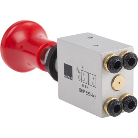 Vanne pneumatique RS PRO BHP Push-pull 4/2, Enfichable 4 mm, 4mm ( Prix pour 1 )