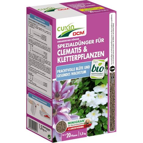 Cuxin Clematisdünger Kletterpflanzendünger 1,5 kg Blumendünger Balkondünger