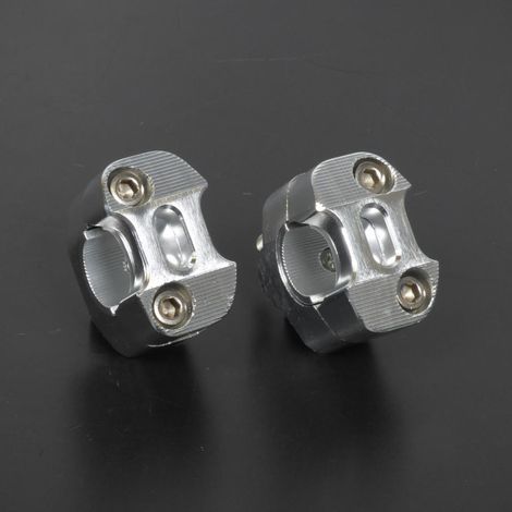 Pontet rehausse adaptateur de guidon Replay pour moto Ø22mm à (1/2)
