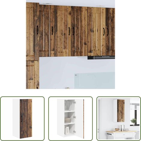 Küchenschrank Altholz - Küchenschrank Altholz 30 x 31 x 80 cm Holzwerkstoff (1/5)