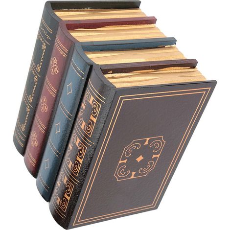 Boîte de rangement décorative vintage style européen pour faux livres, décoration d'étagère pour la maison ou le bureau 1 (1/5)
