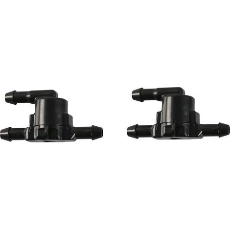Lot de 2pcs Clapets Anti-Retour pour Tuyau de Pulvérisation de Pare-Brise, T Connecteur Pare-Brise Tuyau de Pulvérisation, 3 Voies Clapets Anti-Retour Compatible avec8532128020 (1/4)