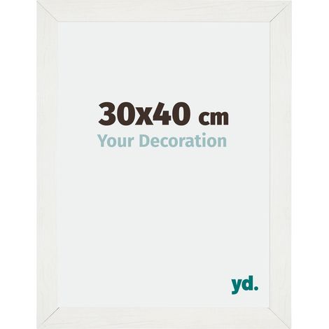 Cadre Puzzle 30x40 cm - Blanc Patiné - MDF - Mura. (1/5)