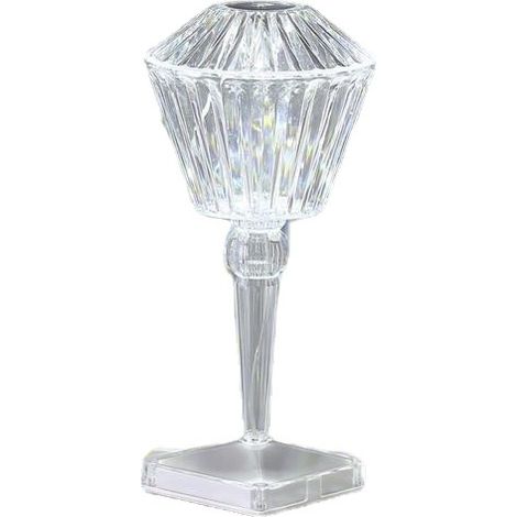 Diamant Lampe de Chevet Sans Fil : Rechargeable Tactile Tricolore pour Chambre, Salon et Restaurant (1/3)
