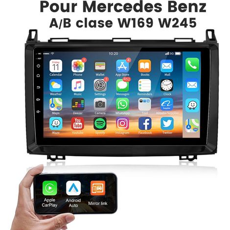 9 pouces Carplay Autoradio pour Benz A/B clase W169 W245 système Linux JUNSUN (1/5)