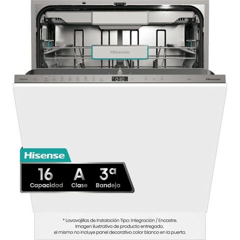 Geschirrspüler Hisense HV673A65 weiß 16 Maßgedecke Edelstahl