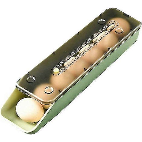 Boîte de rangement automatique à roulettes pour œufs, conteneur de rangement pour la cuisine et le réfrigérateur, porte-œufs (1/5)