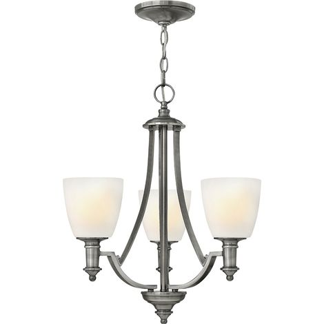 Elstead Truman - Lustre à bras multiples au fini nickel antique à 3 ampoules, E27 (1/6)