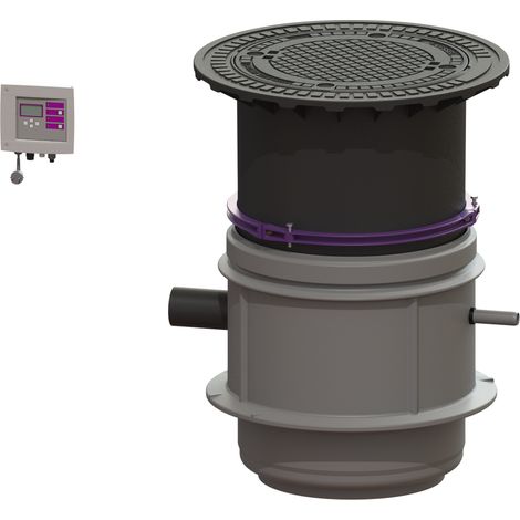 -Pumpstation Aquapump Medium Tronic,GTF 1200, 800-1250 mm, Klasse B