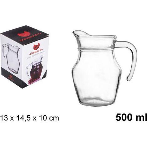0,5 lts jarra de cristal economica 500 ml economica alessandro