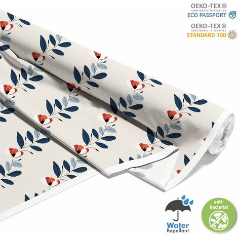 TESSUTI DECORATIVI PER ESTERNI OXFORD - Motivo Fiori I DX5333 (1/5)