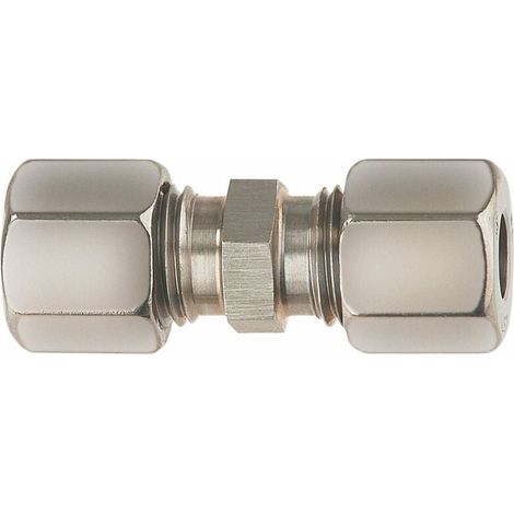 Raccord vissé 0770200 8 x 8 mm, série L, droit, avec bague coupante type D (1/3)