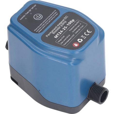 100-W-24-V-25-L-IP56-Wasserdruckerhöhungspumpe mit intelligenter Erkennung, automatische Duschpumpe, 100–240 V, EU-Stecker (1/5)