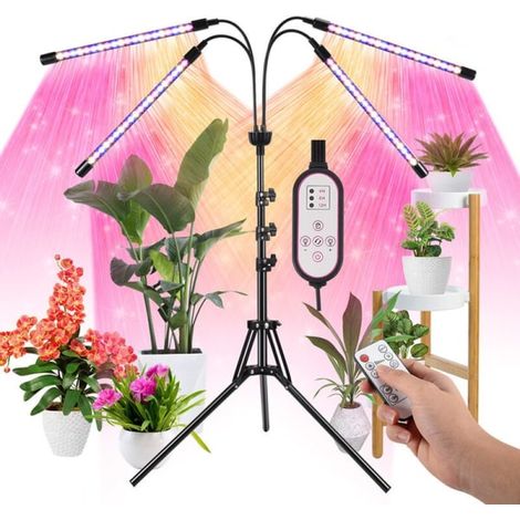 Lampe de chevet, lampe à lumière statique, 80 lampes LED pour la floraison, 4 lampes à spectre complet (1/5)