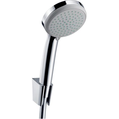 Soporte de pared y set de teleducha Vario con flexo de ducha cromado de 125 cm Hansgrohe Croma 100