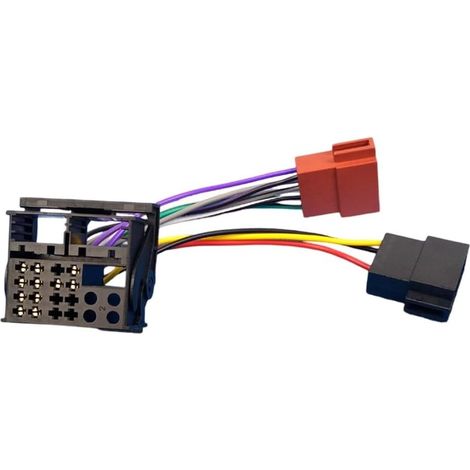 Câble adaptateur ISO femelle 16 broches pour voiture compatible avec les modèles Volkswagen RCD200 RCD300 RCD310 RCD510 - Installation directe 12 V P(2pcs)
