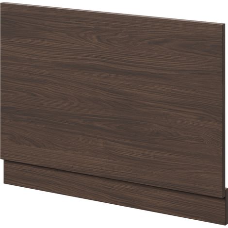Napoli Brown Oak 750mm End Bath Panel with Plinth - 750mm -